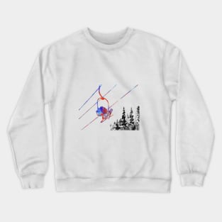 Couple ski lift, Crewneck Sweatshirt